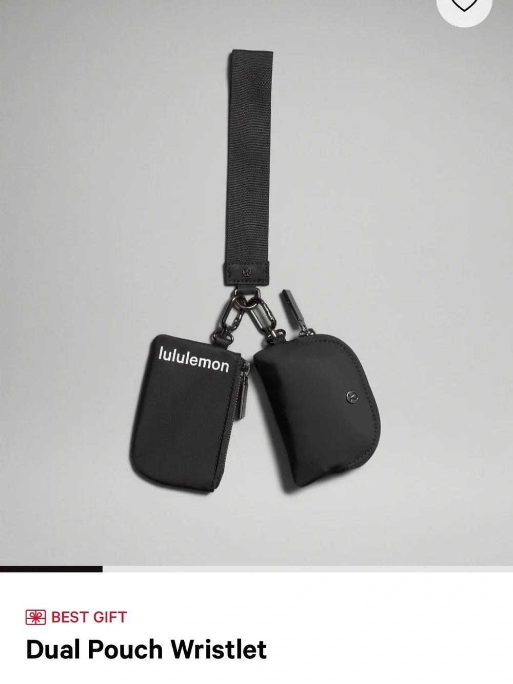 Lululemon Black Key Pouch Duo with Strap